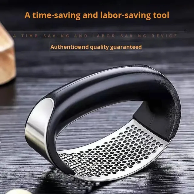Popular Vegetable Garlic Tools Stainless Steel Kitchen Gadgets Garlic Press for Cooking