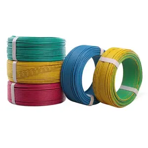 Wholesale Electric Wire Cable Sheathed Flat 6242Y 300/500V PVC Insulated with Solid Copper Core BV Bvr X05V2-K