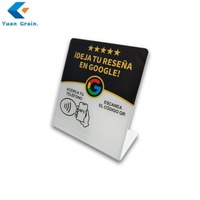 Support personnalisé en acrylique RFID NFC avec code QR, design étanche pour cartes de visite, cartes de membre, contrôle d'accès aux hôtels (personnalisable)