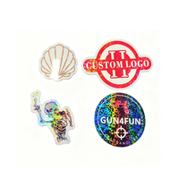 Autocollants en vinyle imperméables personnalisés, logo découpé, autocollants thermiques en PVC blanc, transfert, autocollants réfléchissants holographiques en forme de cœur