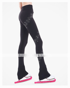 Completi con Giacche e <span class=keywords><strong>Pantaloni</strong></span> da Pattinaggio Artistico su Ghiaccio per Ragazza e <span class=keywords><strong>Donna</strong></span> con Strass, Tute da Sci Lucide, Abbigliamento Professionale da Allenamento per Pattinaggio su Ghiaccio - Product Image 2