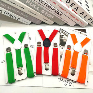 LCH-208 bretelles de bébé de couleur unie de 2cm, bretelles colorées à dos en Y, <span class=keywords><strong>sangles</strong></span> de ceinture élastiques avec Clip pour enfants bretelles réglables - Product Image 6