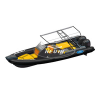 Bateau semi-rigide de luxe SP860Rib Orca Hypalon, bateau semi-rigide gonflable de 32 pieds (10 m) en Hypalon et aluminium, 8 m