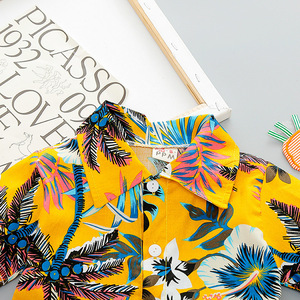 ชุดเสื้อผ้าเด็กผู้ชายสไตล์ใหม่ขายดี ชุดเสื้อเชิ้ตและกางเกงแฟนซี - Product Image 6