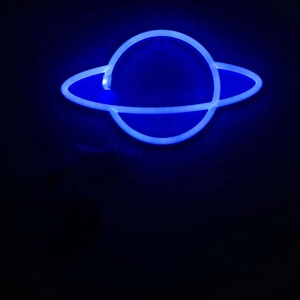 Led Planet <span class=keywords><strong>Neon</strong></span> Signs Blue Kids <span class=keywords><strong>Neon</strong></span> Lights Panneaux muraux décoratifs <span class=keywords><strong>Lampe</strong></span> actionnée pour les fournitures de fête Art mural de chambre - Product Image 2