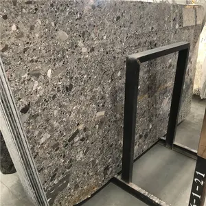 Unieke Bruine Kiezelstenen Granieten Steen Grote Plaat Voor Buiten-En Binnenwandvloertegels Ontwerp