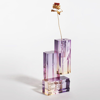 JERY moderne acrylique Vase dégradé de couleur décoration de la maison Art choses personnalisé plexiglas fleur Vase