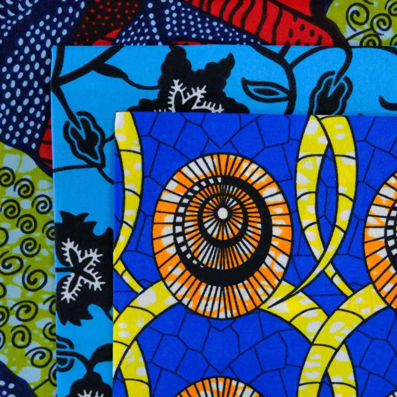 다채로운 디자인 100% 순면 소재 왁스 인쇄 아프리카 티서스 바쟁 앙카라 직물 여성용 원피스 재료