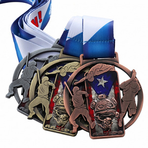 Medalla Personalizada de Fábrica, Metal de Aleación de Zinc, Multideportiva, Fundida a Presión, con Temática de Puerto Rico, Grabado en Relieve 3D, Medallas Huecas con Logotipo Deportivo - Product Image 1