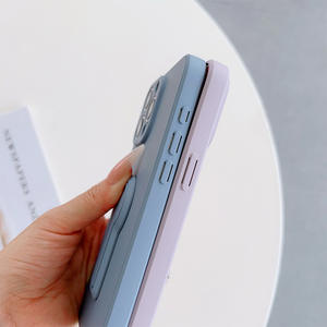 Funda para teléfono Apple con soporte, compatible con iPhone 17 Pro Max, funda de silicona líquida con diseño de Cubo de Rubik - Product Image 5