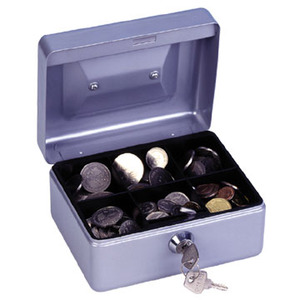 Wholesale Portable Factory Price Durable Metal Money Box Cash Box with Lock