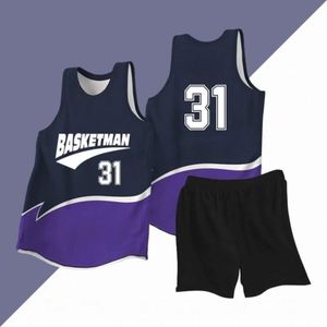 Custom Sublimated Printed Plus Size Breathable <b>Mesh</b> Jersey High Quality Latest Design Basketball Uniform - Product Image 5