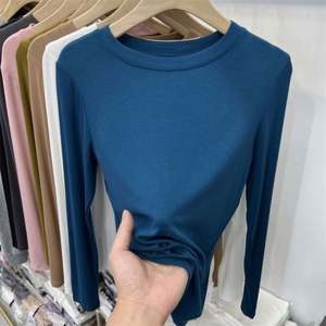 I-0383 T-shirt à manches longues pour femme, nouvelle collection printemps-automne, coupe ajustée amincissante, à porter en extérieur - Product Image 1