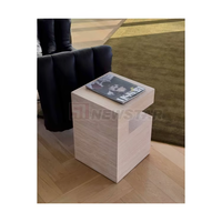Newstar Meubles de salon de luxe en pierre Tables de socle Marbre naturel Onyx Patagonie Quartzite Table d'appoint