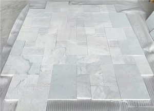 Carreaux à motifs français en marbre blanc du Vietnam - Product Image 4