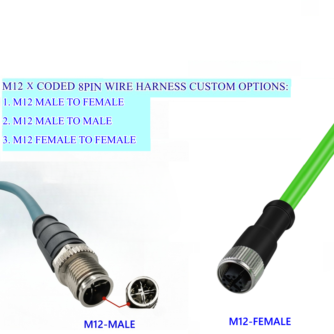 X CODE MALE/FEMALE(8pin)
