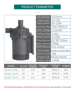 Pompe submersible horizontale sans balais à courant continu ZKSJ pour la circulation de fluides industriels et le refroidissement d'équipements miniatures – Fournisseur ODM/OEM - Product Image 3