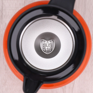 Stainless Steel Insulated <b>Teapot</b> 316 <b>With</b> Lid Tea <b>Strainer</b> Travel Portable Red Orange Black White Color Options - Product Image 1