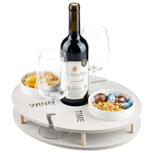 Sofá de madera maciza personalizado Snack Butler organizador y portabotellas sofá de bambú bandeja de comida titular - Product Image 5