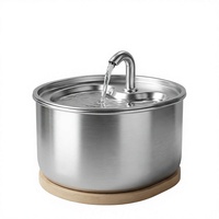 Fontaine à eau automatique pour chiens et chats de 3,2 L en plastique, distributeur d'eau pour animaux de compagnie à circulation automatique, bol d'eau fraîche filtrée, intérieur/extérieur