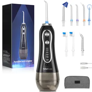 H2ofloss HF-6 300ML Electric Tooth Cleaner 2500mAh Rechargeable Dental Irrigator IPX7 Waterproof 5 Modes Oral Water Flosser