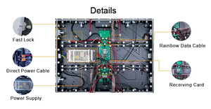 Cong trong nhà LED cho thuê buổi hòa nhạc sân khấu sự kiện di chuyển Backdrop p2.5 độ sáng cao bức tường video Panel cho trung tâm mua sắm SDK - Product Image 3