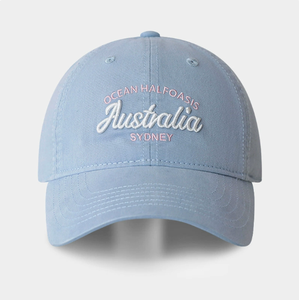 Casquette de baseball en coton souple avec broderie Australie Sydney, style décontracté, non structurée, pour l'extérieur, personnalisable en broderie et couleur - Product Image 4