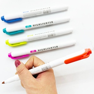Juego de Marcadores de Colores Pastel de Secado Rápido, No Tóxicos, Punta Doble Biselada, Marcador Artístico para Estudiantes - Product Image 3