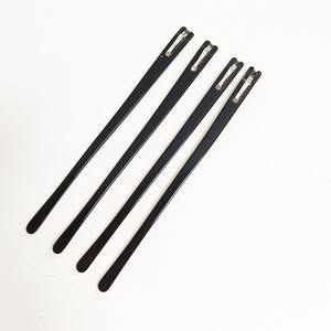 Peças de Reparo para Óculos em Acetato Preto Armação Óptica com Ponteiras de Haste para Óculos - Product Image 1