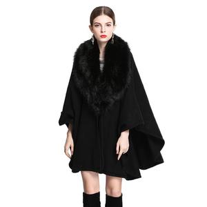 <span class=keywords><strong>Cardigan</strong></span> da donna in maglia di media lunghezza di grandi dimensioni <span class=keywords><strong>con</strong></span> collo in <span class=keywords><strong>pelliccia</strong></span> di volpe sintetica nuovo mantello in <span class=keywords><strong>pelliccia</strong></span> sintetica - Product Image 5