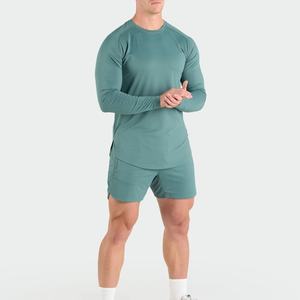 Camiseta Deportiva de Manga Larga para Hombre, Diseño Nuevo, Personalizada, Talla Grande, Corte Regular, 95% Algodón, 5% Elastano - Product Image 1