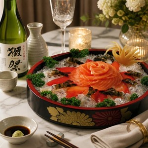 Bandeja de Plástico ABS Estilo Japonés para <span class=keywords><strong>Sushi</strong></span> y Sashimi con Compartimento para Hielo, Ideal para Restaurantes, Hoteles, Catering y Buffet, Venta al Por Mayor - Product Image 3