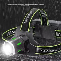 Linterna Frontal Láser Blanca Ultrabrillante de 10W, Venta al Por Mayor de Fábrica, Rotación de 360 Grados, Función de Zoom, Carga Tipo-C, para Hogar y Exteriores