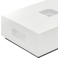 Boîte cadeau personnalisée pour électronique grand public avec logo, finition mate en mousse et impression en relief, taille et options de couleur ajustables
