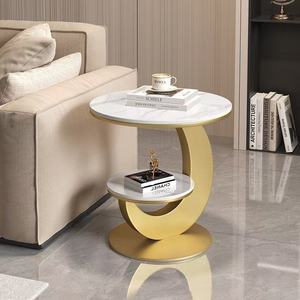 Factory Luxury Marble Tabletop Storage Coffee Bedside <strong>Table</strong> Modern Living Room Furniture Metal <strong>Sofa</strong> <strong>Side</strong> <strong>Table</strong> - Product Image 5