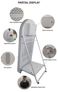 Cabine <span class=keywords><strong>photo</strong></span> à miroir magique tactile haute hauteur 32 ''pour boîtier de vol <span class=keywords><strong>Canon</strong></span> Camera Dslr Booth avec poignée et serrure - Product Image 2