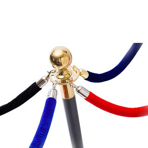 Trafik kalabalık kontrol geçit Post bariyer Stanchion kuyruk baba kırmızı halı kadife halat direkleri standları - Product Image 3