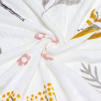 Selimut Rajut Modern Motif Capung Bunga Botani Anti-pilling, Bahan Fleece untuk Semua Musim, Dapat Dicuci Mesin, Ukuran 50x60 Inci