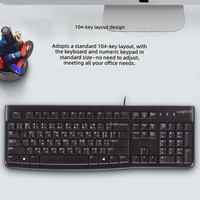 Clavier filaire USB K120 de taille standard, officiel et phare, Plug and Play pour bureau, maison, ordinateur portable et ordinateur de bureau