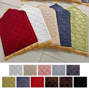 พรมละหมาดอิสลามแบบกันลื่น ลายนูน ผลิตจากโพลีเอสเตอร์ ซักได้ สไตล์มุสลิม สำหรับใช้ในบ้านและมัสยิด ขายส่ง - Product Image 5