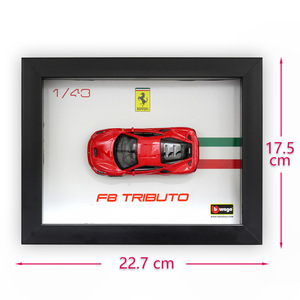 Bburago1:64 SP3 Laferrarii F50 F40 F12 812 SF90 488Pista Roma modelo <span class=keywords><strong>de</strong></span> coche <span class=keywords><strong>de</strong></span> aleación juguetes para niños colección <span class=keywords><strong>de</strong></span> regalos con marco <span class=keywords><strong>de</strong></span> fotos - Product Image 2