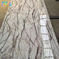 Panel Dinding PVC Marmer Alternatif Harga Pabrik RCL, Lapisan UV Marmer Interior, Lembaran Panel Dinding PVC Marmer