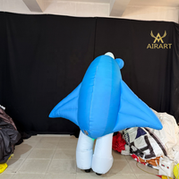 Costume de raie manta gonflable pour fête marine