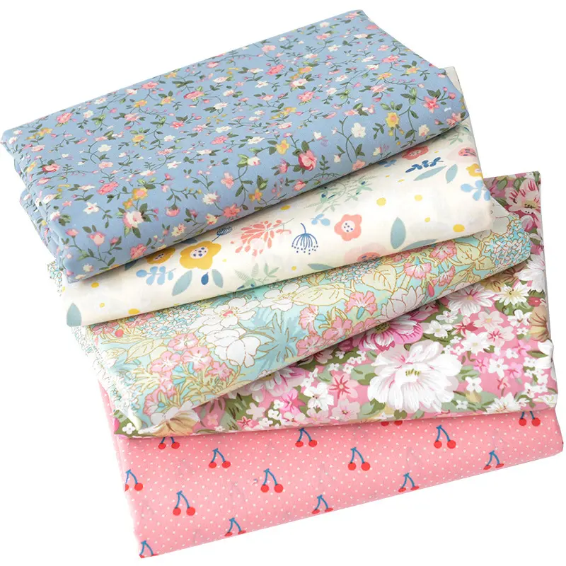 Muchos diseños compatibles con OEM/ODM tela de algodón con estampado floral personalizado para ropa