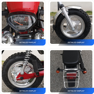 Moto de rue rouge de style DAX avec moteur 110cc, moto de rue élégante, vitesse maximale de 80 km/h - Product Image 6