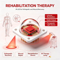 Diode LED IR rouge de qualité médicale 630 660 760 850 940 nm, boîtier en céramique pour équipement médical, esthétique et de réparation post-opératoire