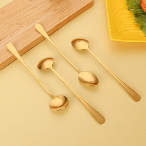 Stainless steel spoon long handle <b>ice</b> spoon 1010 <b>ice</b> tip <b>ice</b> round stirring spoon, honey spoon mug gift spoon - Product Image 3