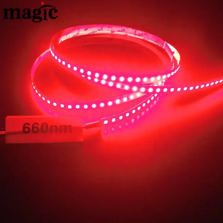 120 Diode Per meter Quality flexible 12V 24V SMD2835 730nm 840nm deep Red 660NM LED Strip