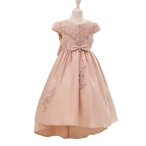 Nimble 2020新品手工制作高品质女孩婚纱礼服花童礼服儿童洗礼服装派对长礼服