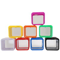 Mini aquarium rectangulaire transparent en acrylique, bol à poissons rouges de bureau en plastique, séparateur d'isolement, ultra silencieux et écologique